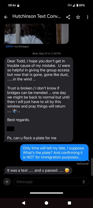 message screenshot
